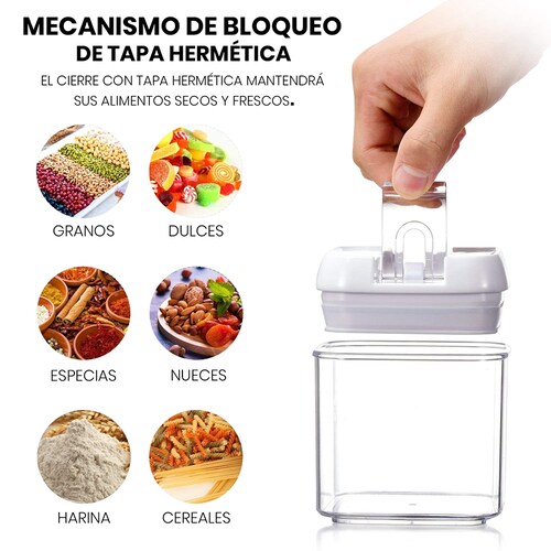 CONTENEDORES HERMETICOS DE 7 PIEZAS.