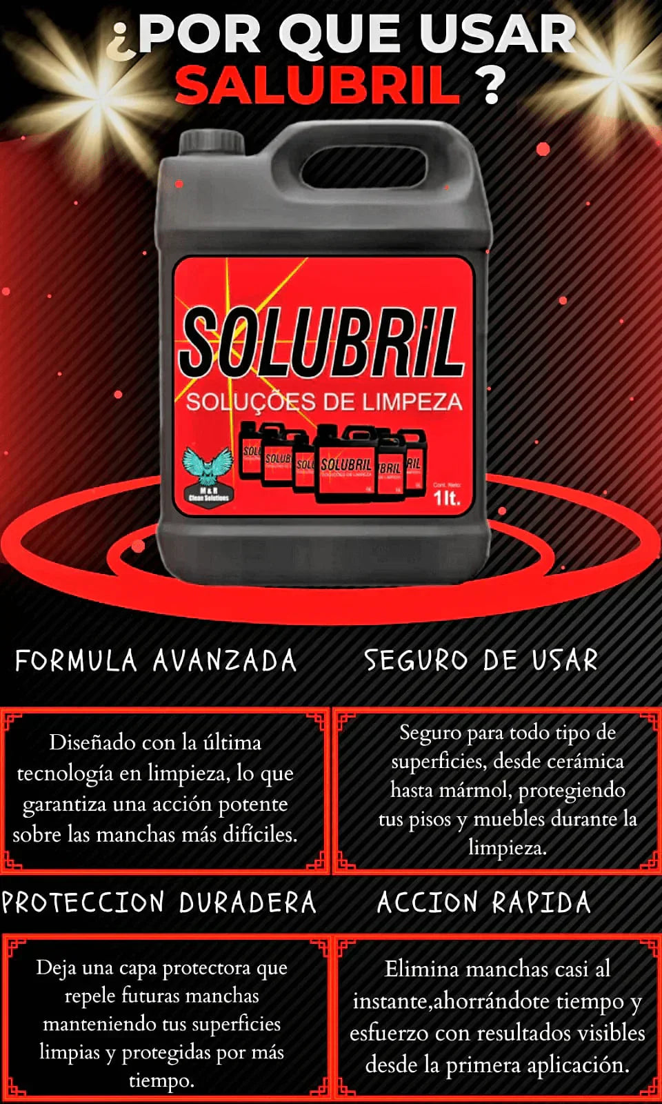 SOLUBRIL SOLUCIÓN EN LIMPIEZA 1L