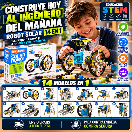 ROBOT SOLAR 14 EN 1 + ENVIO GRATIS
