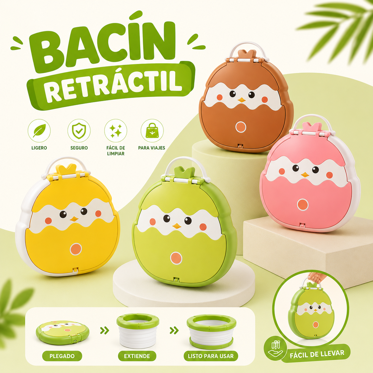BACIN RETRACTIL PARA NIÑOS